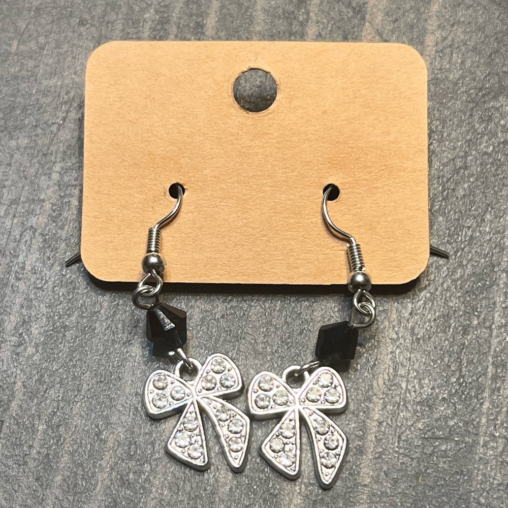 Hand Crafted Bow Earrings